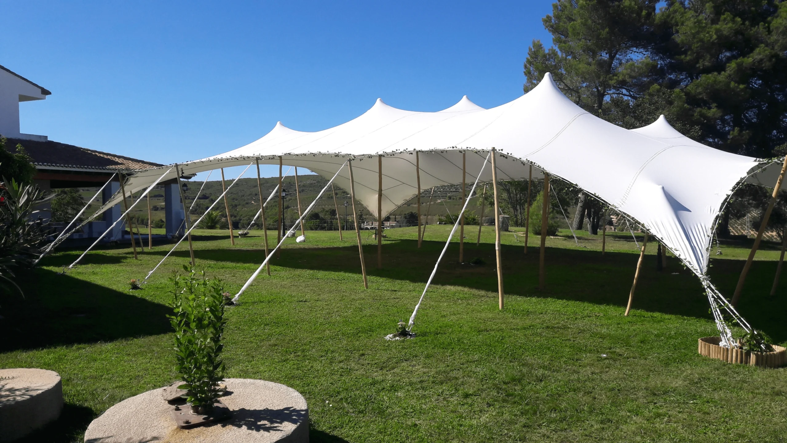 Carpa Beduina Blanca de 20 x 15