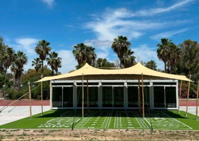 Área deportiva carpa beduina
