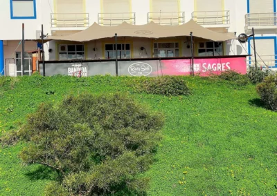 Carpa beduina con logo