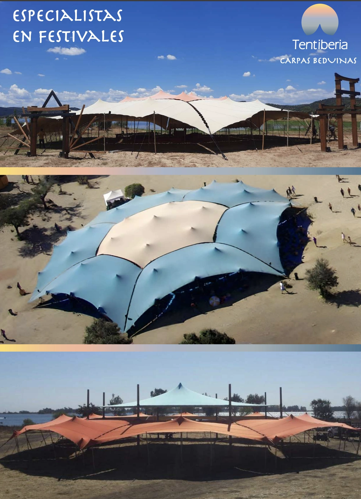 Portada Catalogo de Carpas beduinas para festivales Portada Catalogo de Carpas beduinas para festivales
