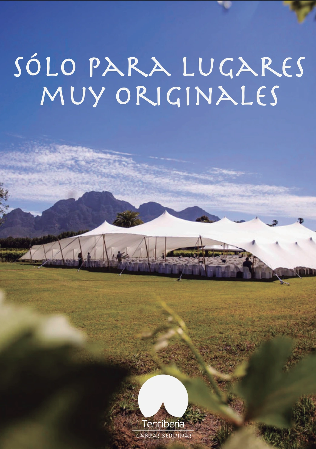 Portada Catalogo de Carpas beduinas para fincas Portada Catalogo de Carpas beduinas para fincas